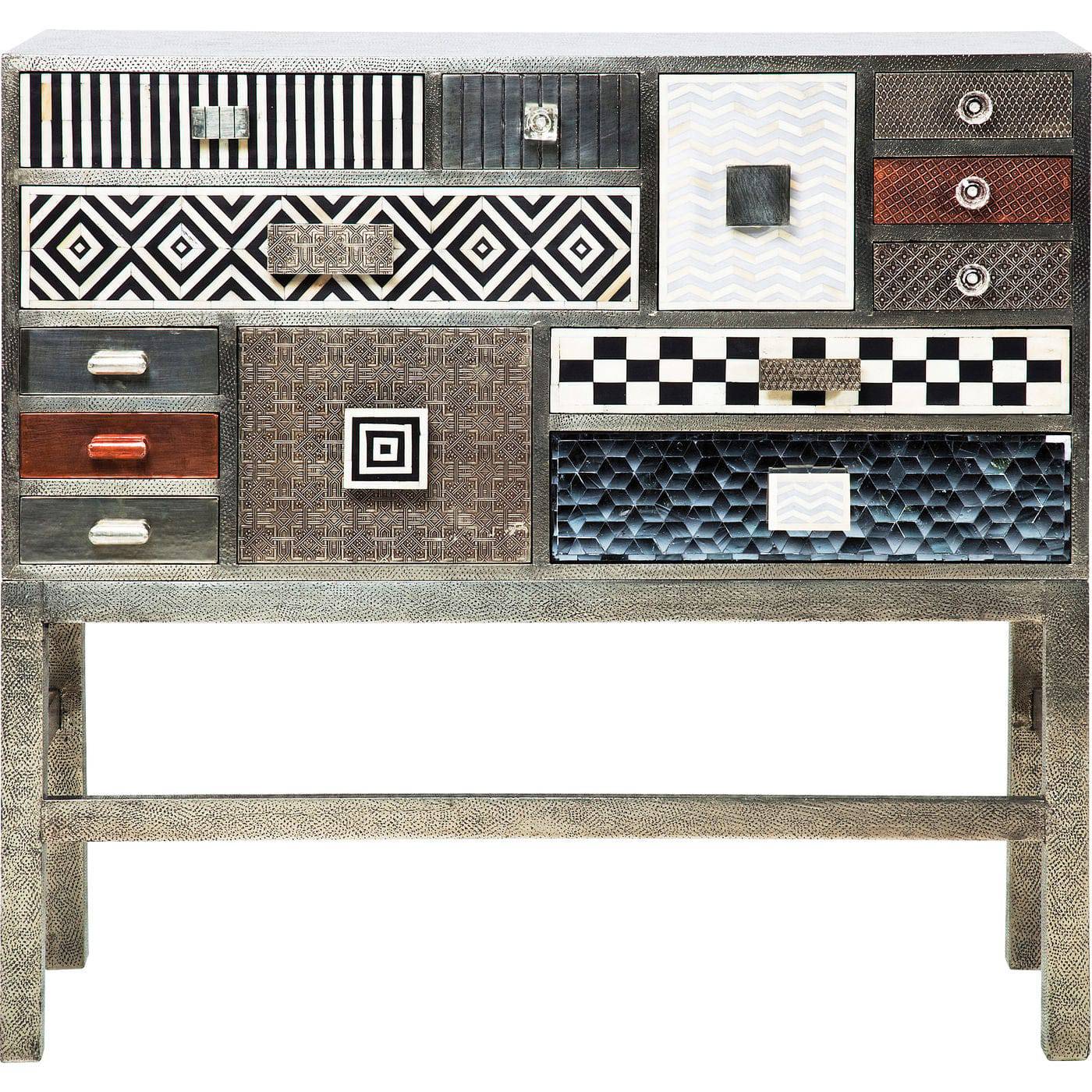 High Dresser Chalet Silver 13 Drawers - JULIA VENCE STORE