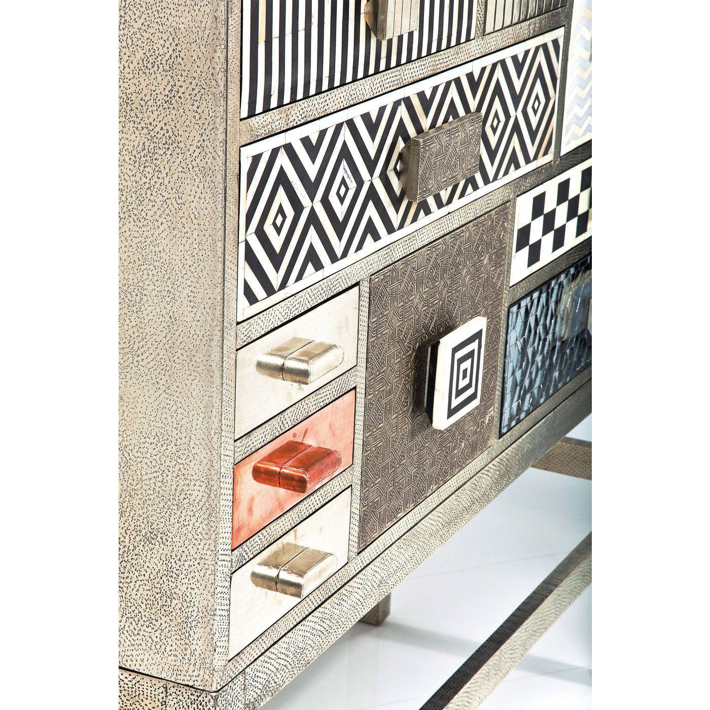 High Dresser Chalet Silver 13 Drawers - JULIA VENCE STORE