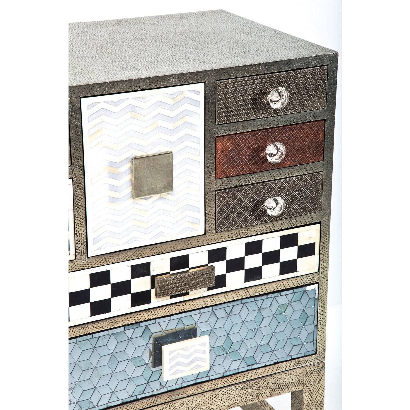 High Dresser Chalet Silver 13 Drawers - JULIA VENCE STORE