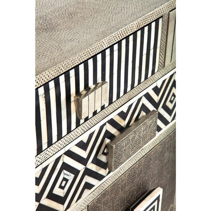 High Dresser Chalet Silver 13 Drawers - JULIA VENCE STORE