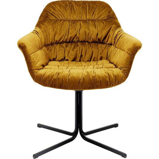 Swivel Armchair Colmar Yellow - JULIA VENCE STORE