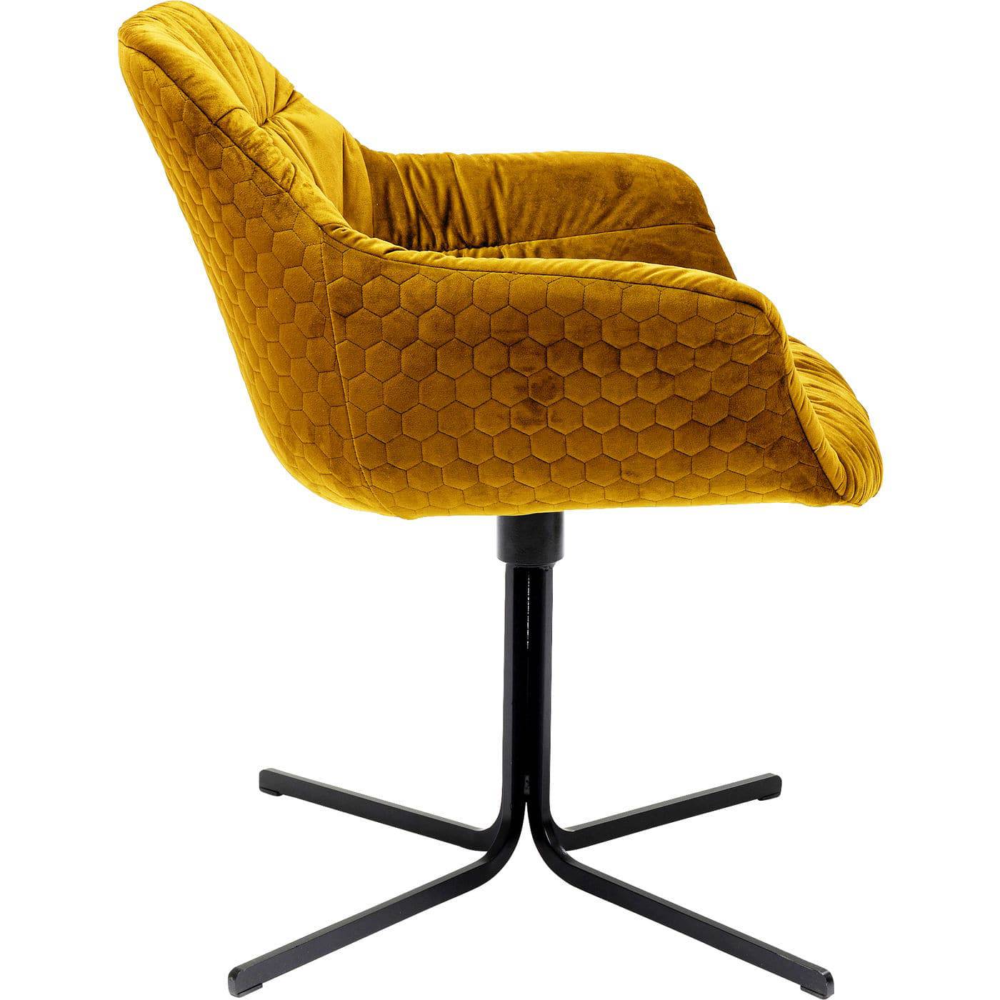 Swivel Armchair Colmar Yellow - JULIA VENCE STORE