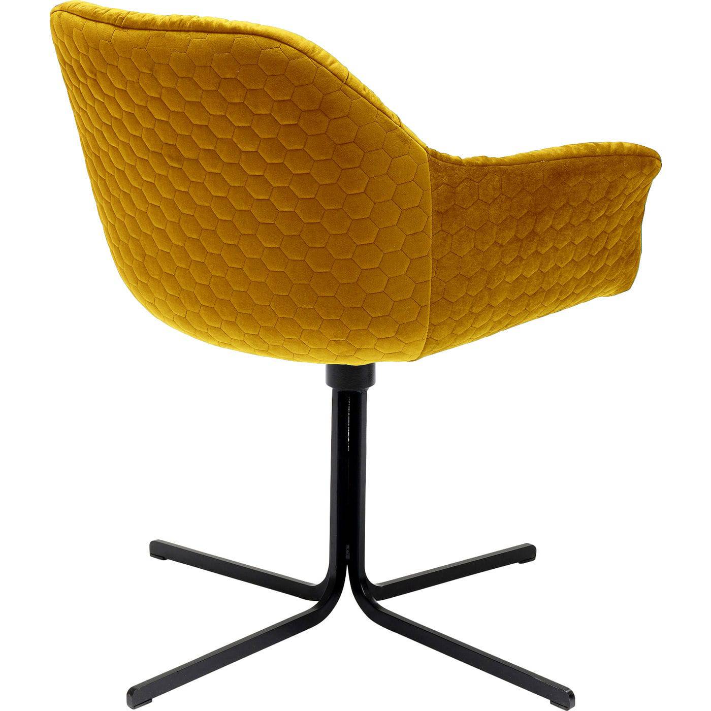 Swivel Armchair Colmar Yellow - JULIA VENCE STORE