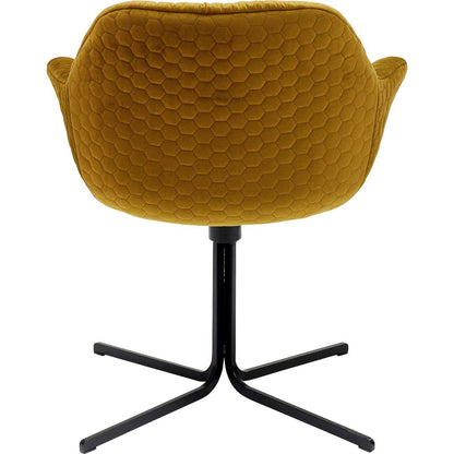 Swivel Armchair Colmar Yellow - JULIA VENCE STORE