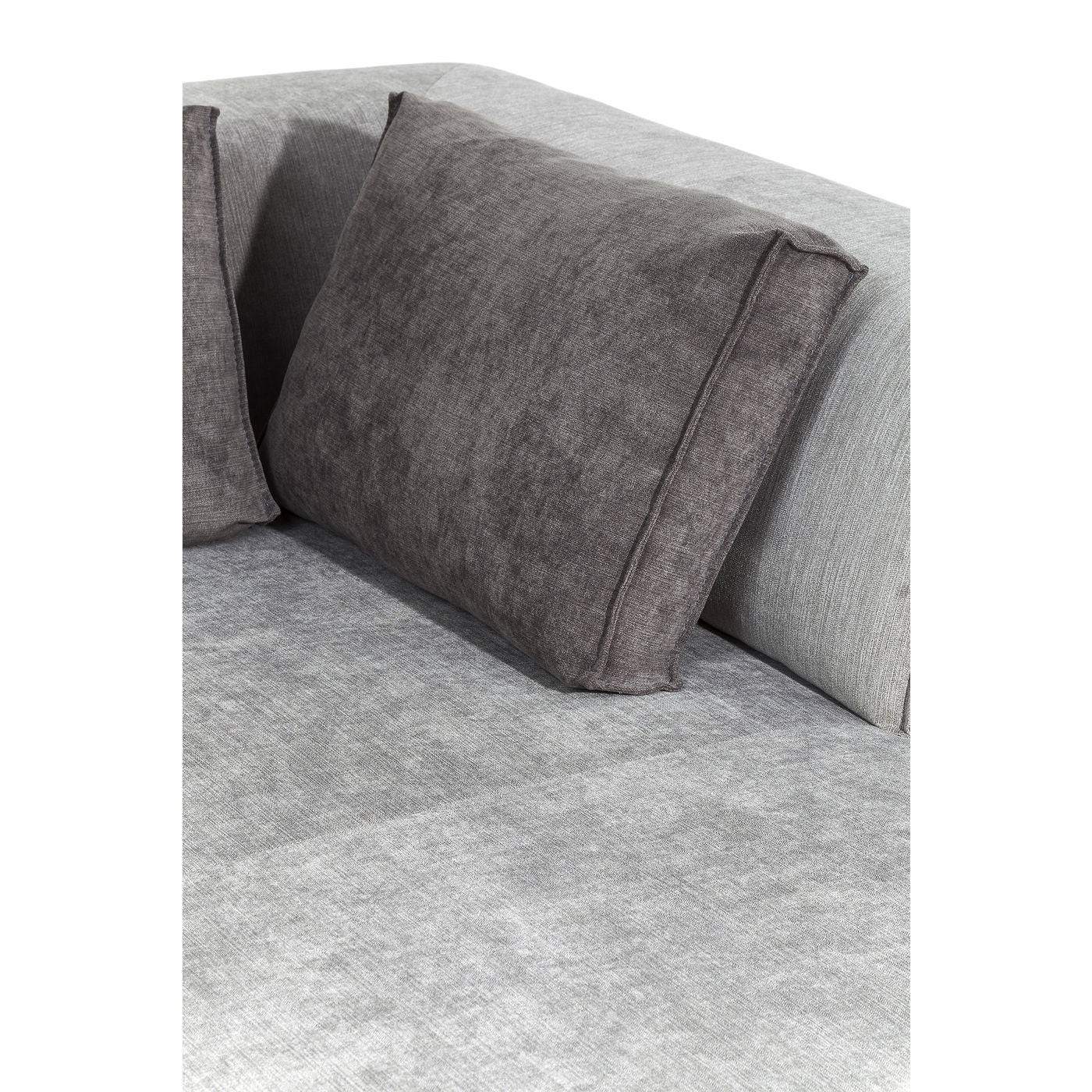 Corner Sofa Infinity Ottomane Grey Left - JULIA VENCE STORE