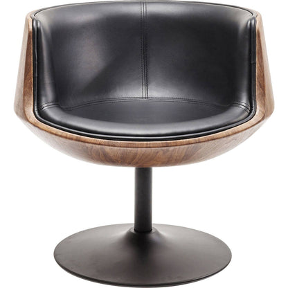 Swivel Armchair Club Walnut - JULIA VENCE STORE