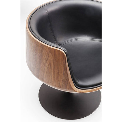 Swivel Armchair Club Walnut - JULIA VENCE STORE