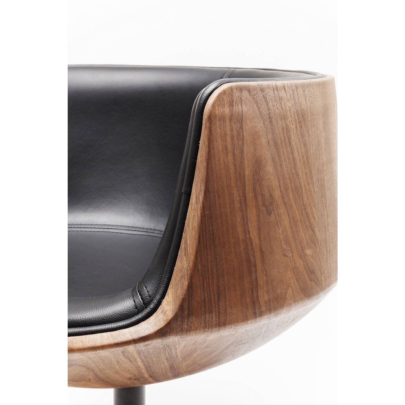 Swivel Armchair Club Walnut - JULIA VENCE STORE