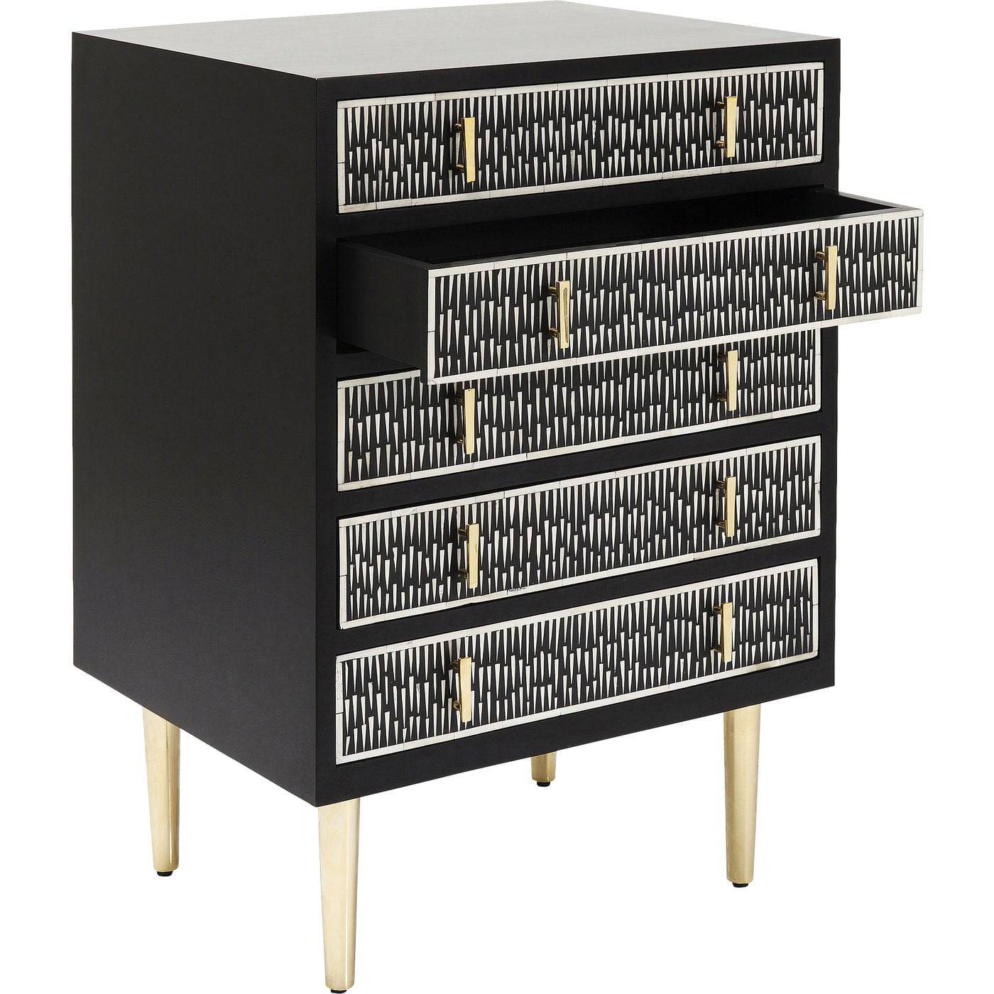 Gold Accents Dresser