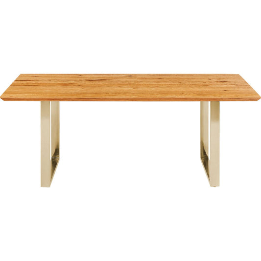 table symphony oak brass 200x100 - JULIA VENCE STORE