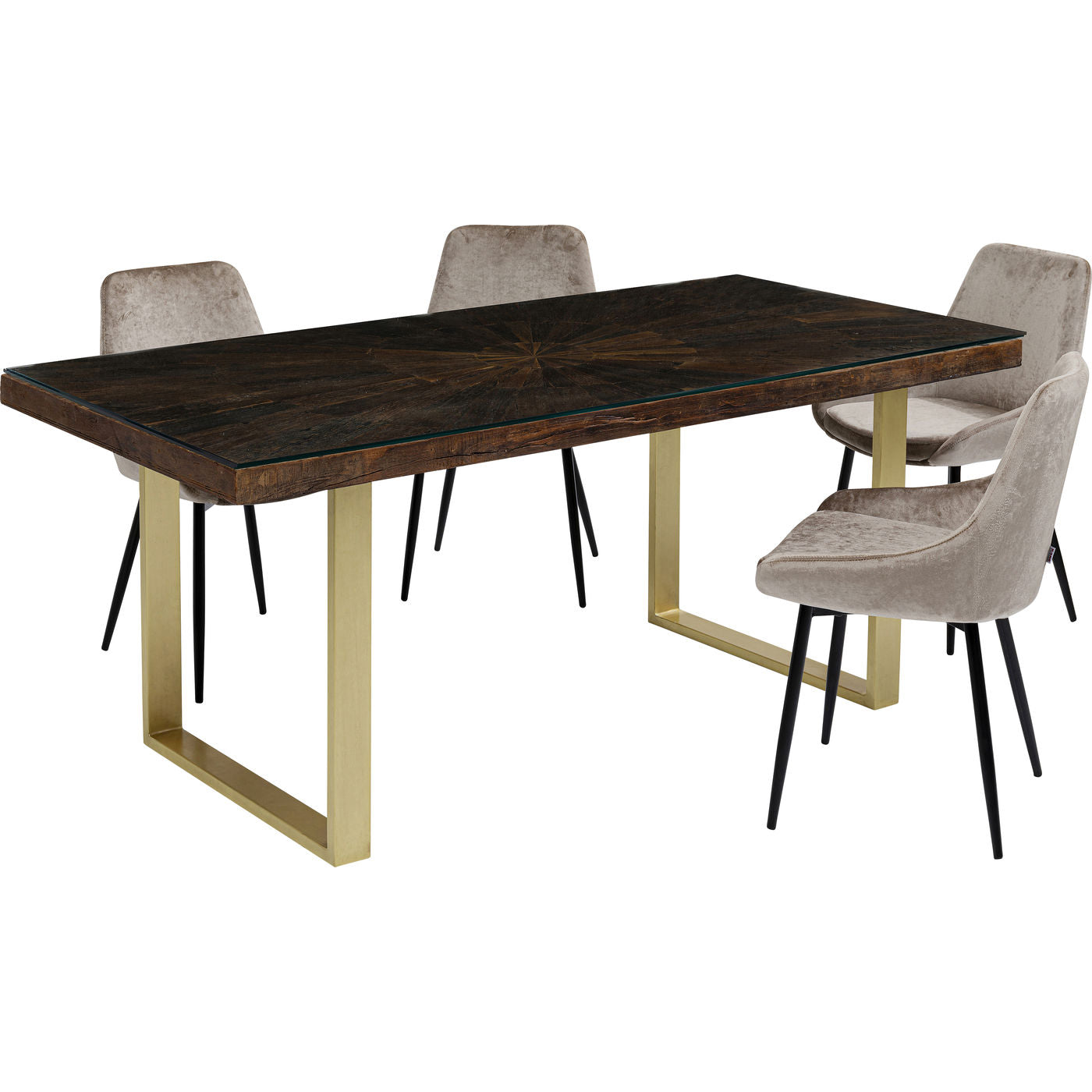 table conley brass 180x90 - JULIA VENCE STORE