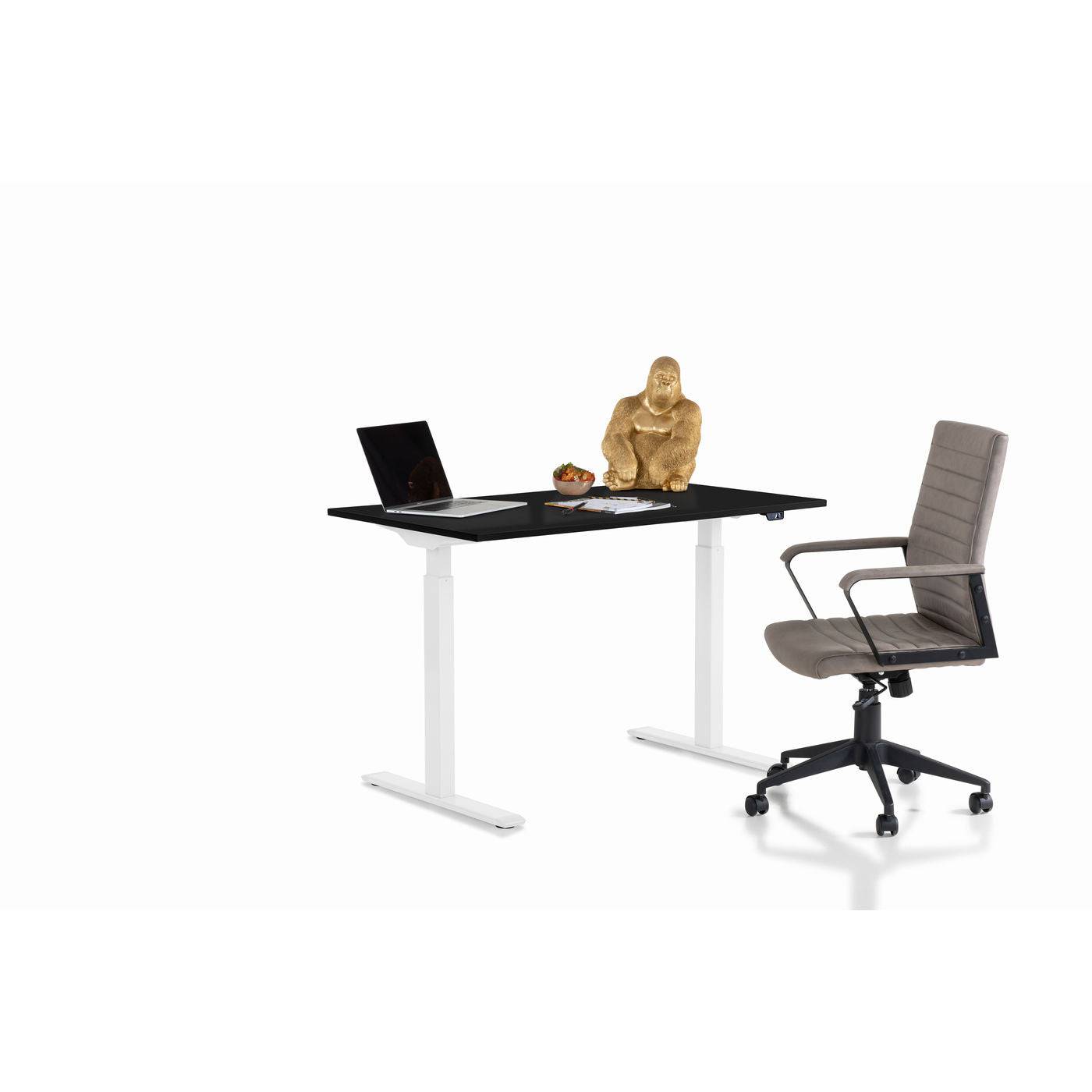 Desk Office Smart White Black 120x70 - JULIA VENCE STORE