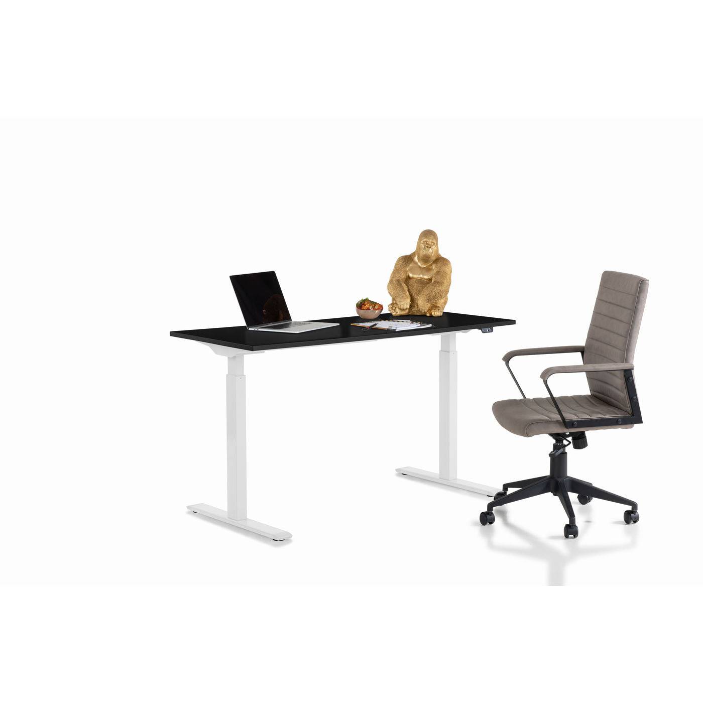 Desk Office Smart White Black 140x70 - JULIA VENCE STORE