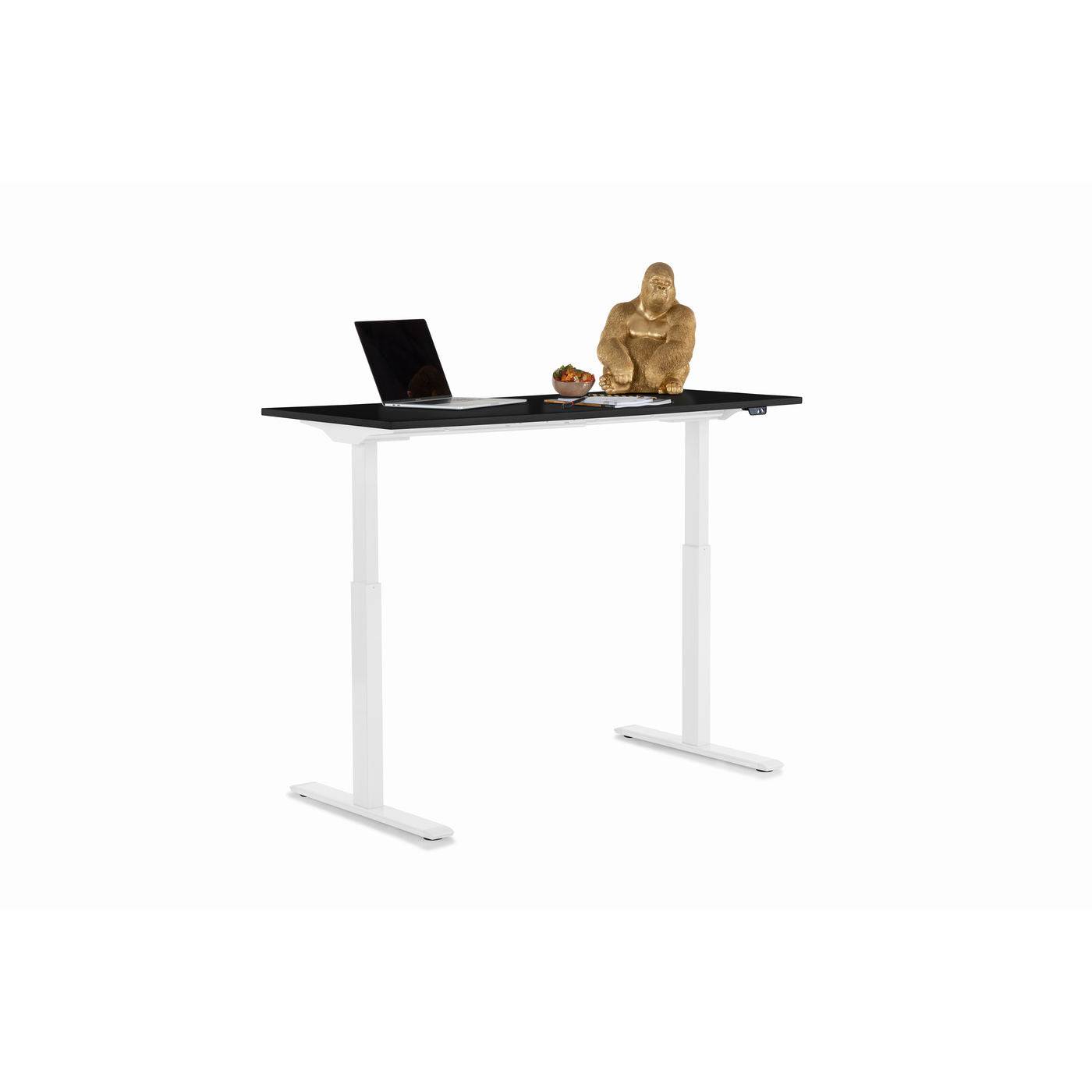 Desk Office Smart White Black 140x70 - JULIA VENCE STORE