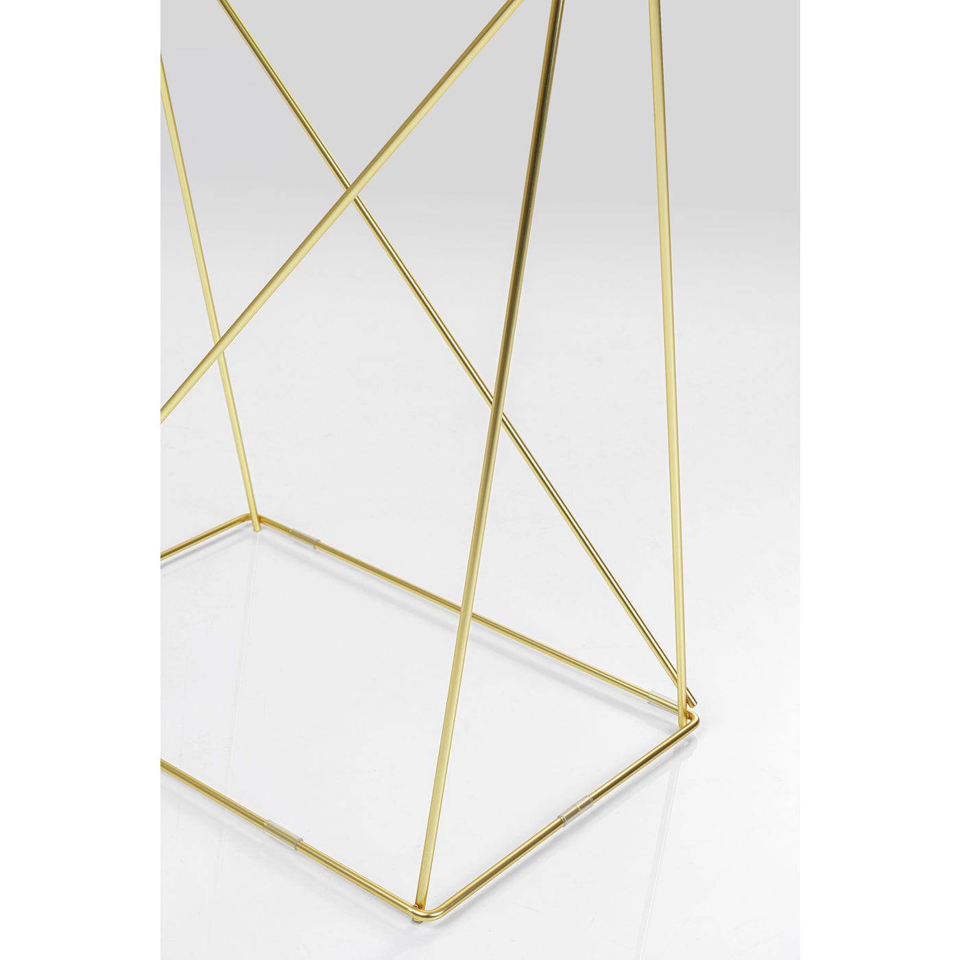 Desk Polar Brass Matt 8mm Tempered Glass - JULIA VENCE STORE