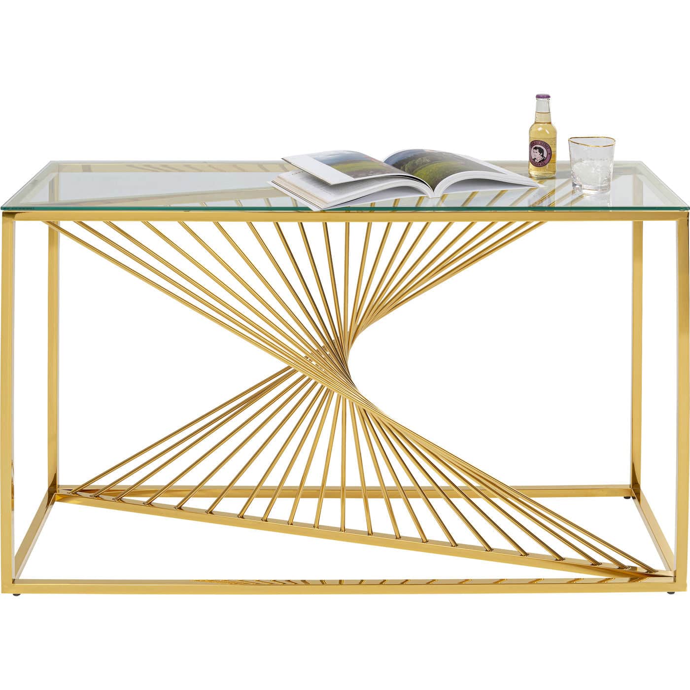 Gold Console Table