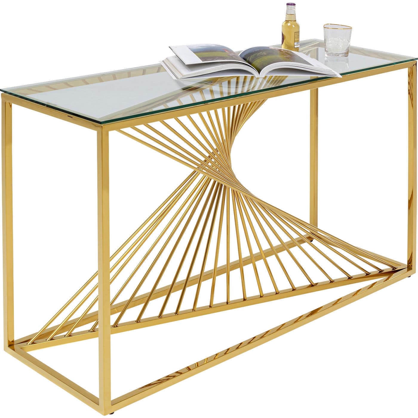 Gold Console Table