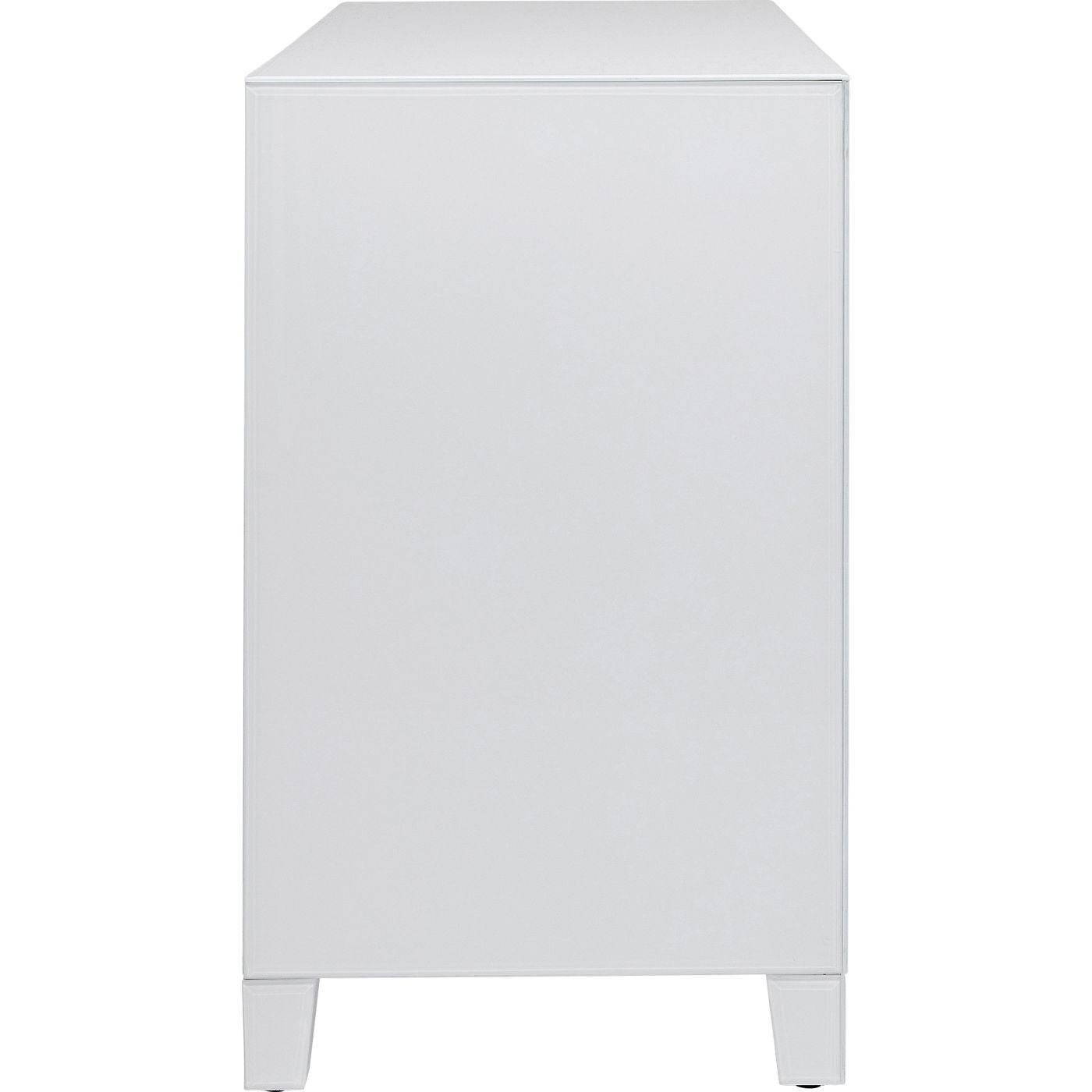 Dresser Luxury Push 3 Drawers White - JULIA VENCE STORE