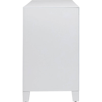 Dresser Luxury Push 3 Drawers White - JULIA VENCE STORE