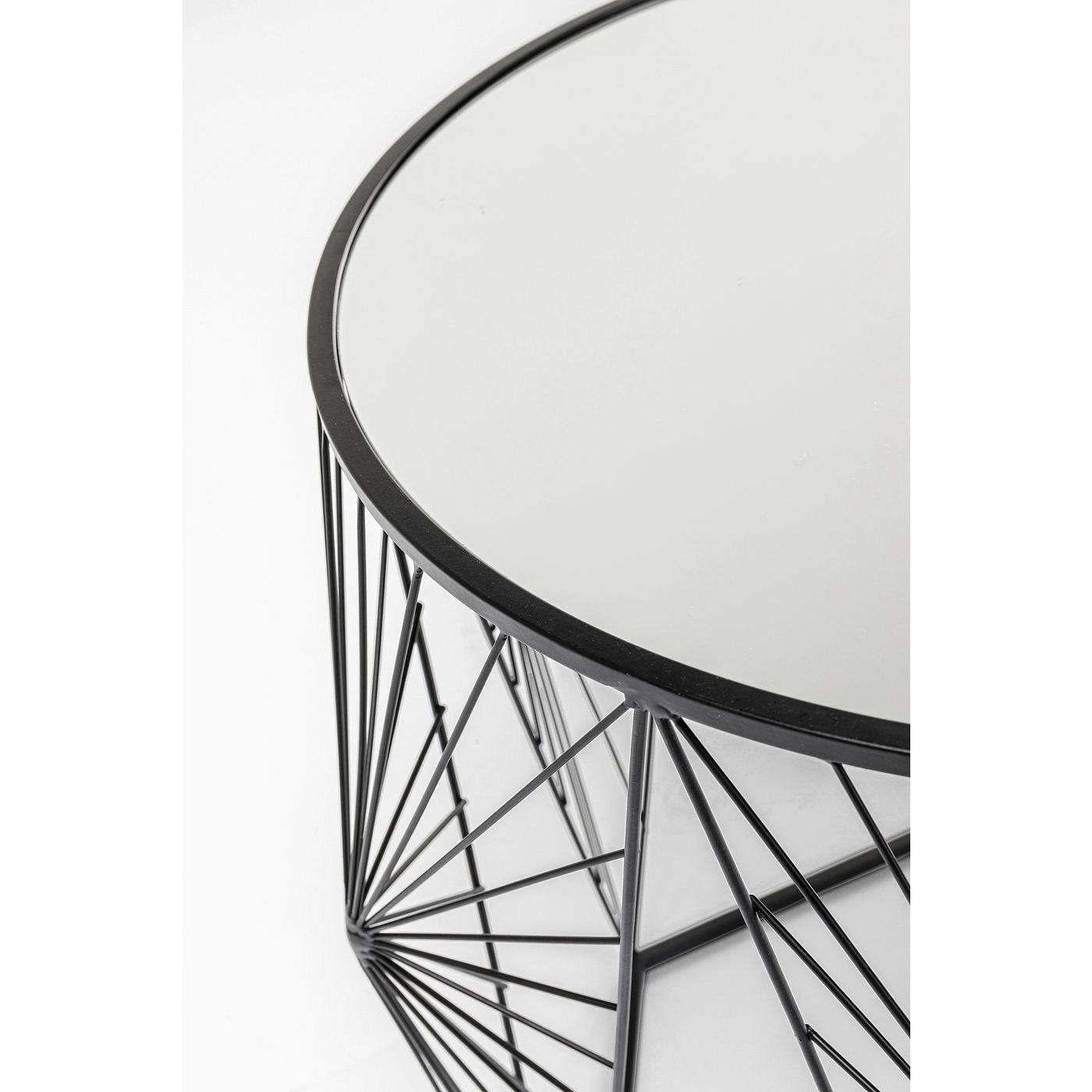 side table cobweb black 2 set - JULIA VENCE STORE