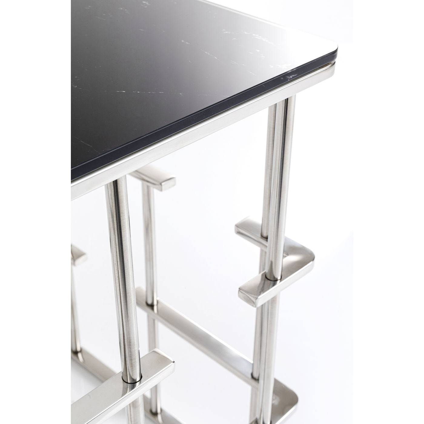 side table rome silver 40x40cm - JULIA VENCE STORE