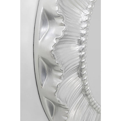 wall mirror sun ray silver o84cm