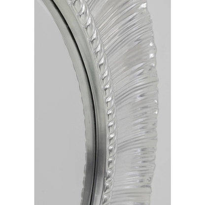 wall mirror sun ray silver o84cm