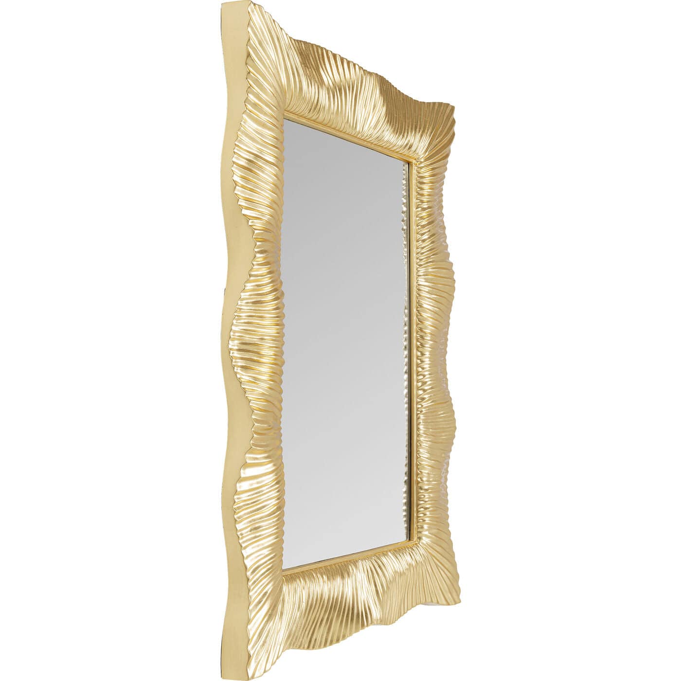 wall mirror wavy bronze 94x124cm