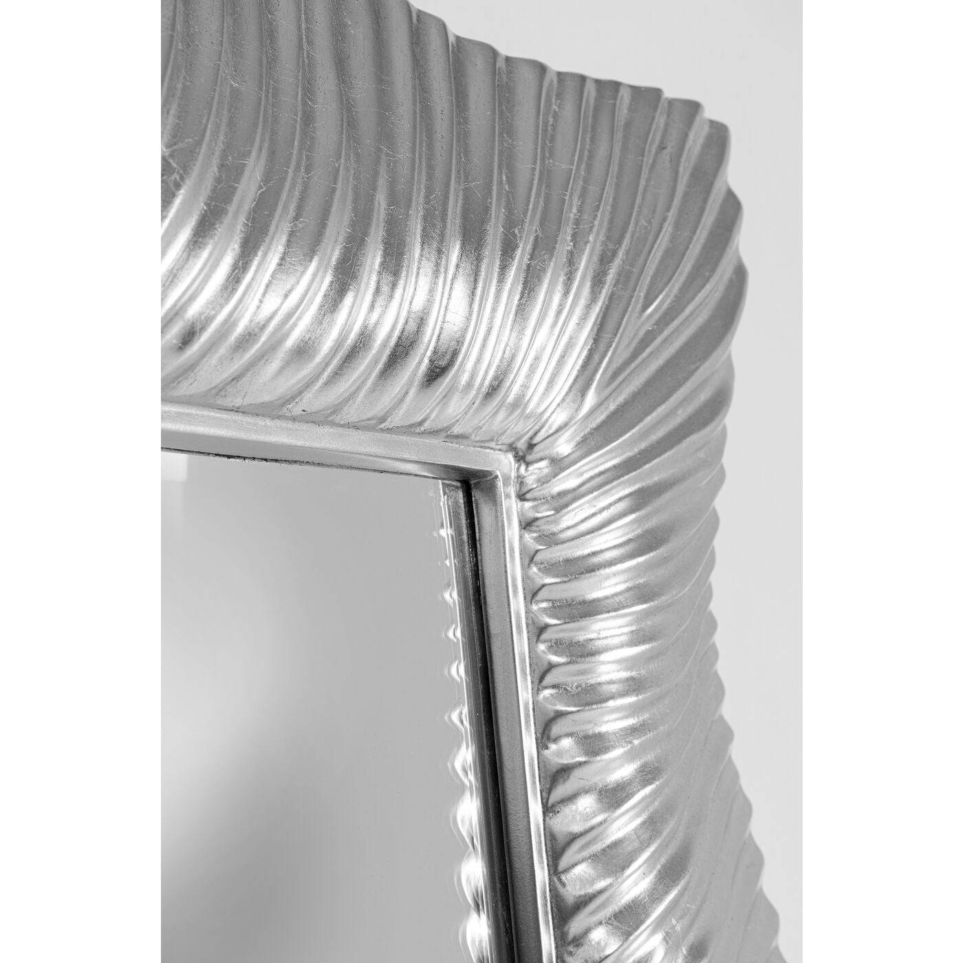 wall mirror wavy silver 94x124cm