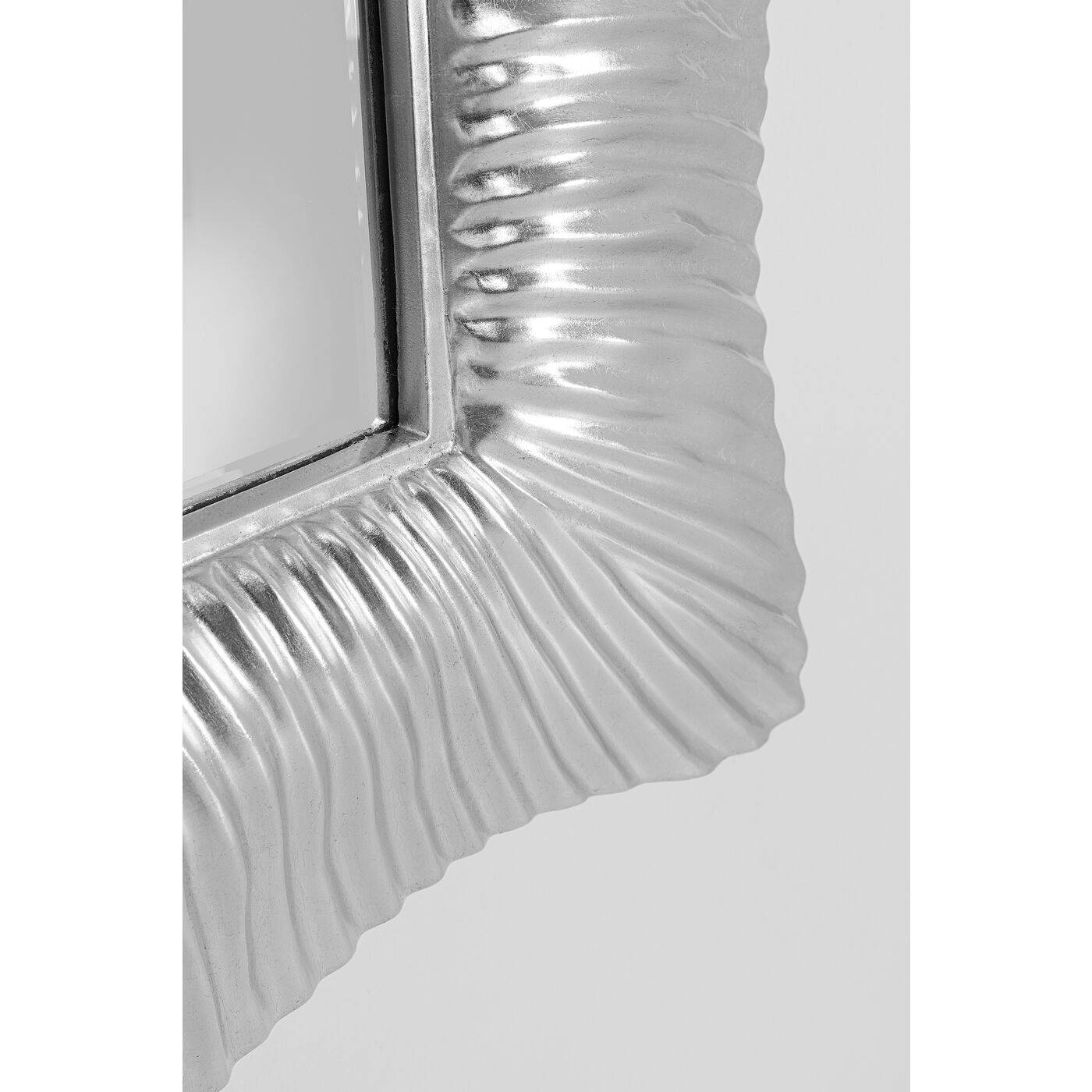 wall mirror wavy silver 94x124cm