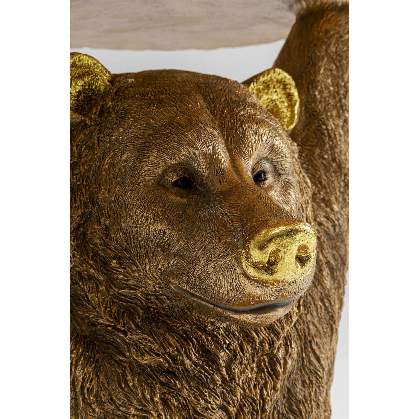 side table animal bear gold 35x34cm - JULIA VENCE STORE