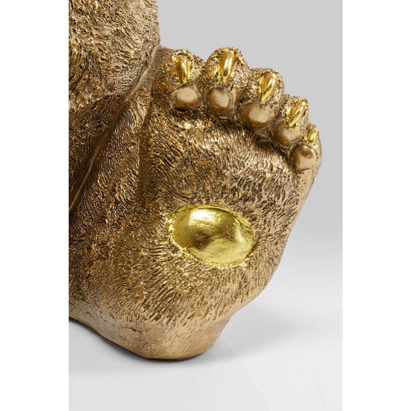 side table animal bear gold 35x34cm - JULIA VENCE STORE