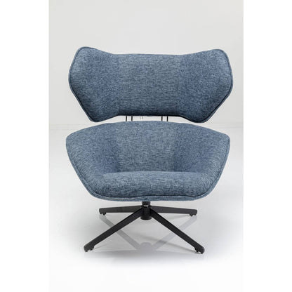 Swivel Armchair Toledo Dark Blue - JULIA VENCE STORE