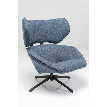 Swivel Armchair Toledo Dark Blue - JULIA VENCE STORE