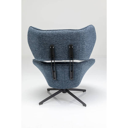 Swivel Armchair Toledo Dark Blue - JULIA VENCE STORE