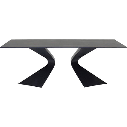 Table Gloria Black Ceramic Black 200x100cm