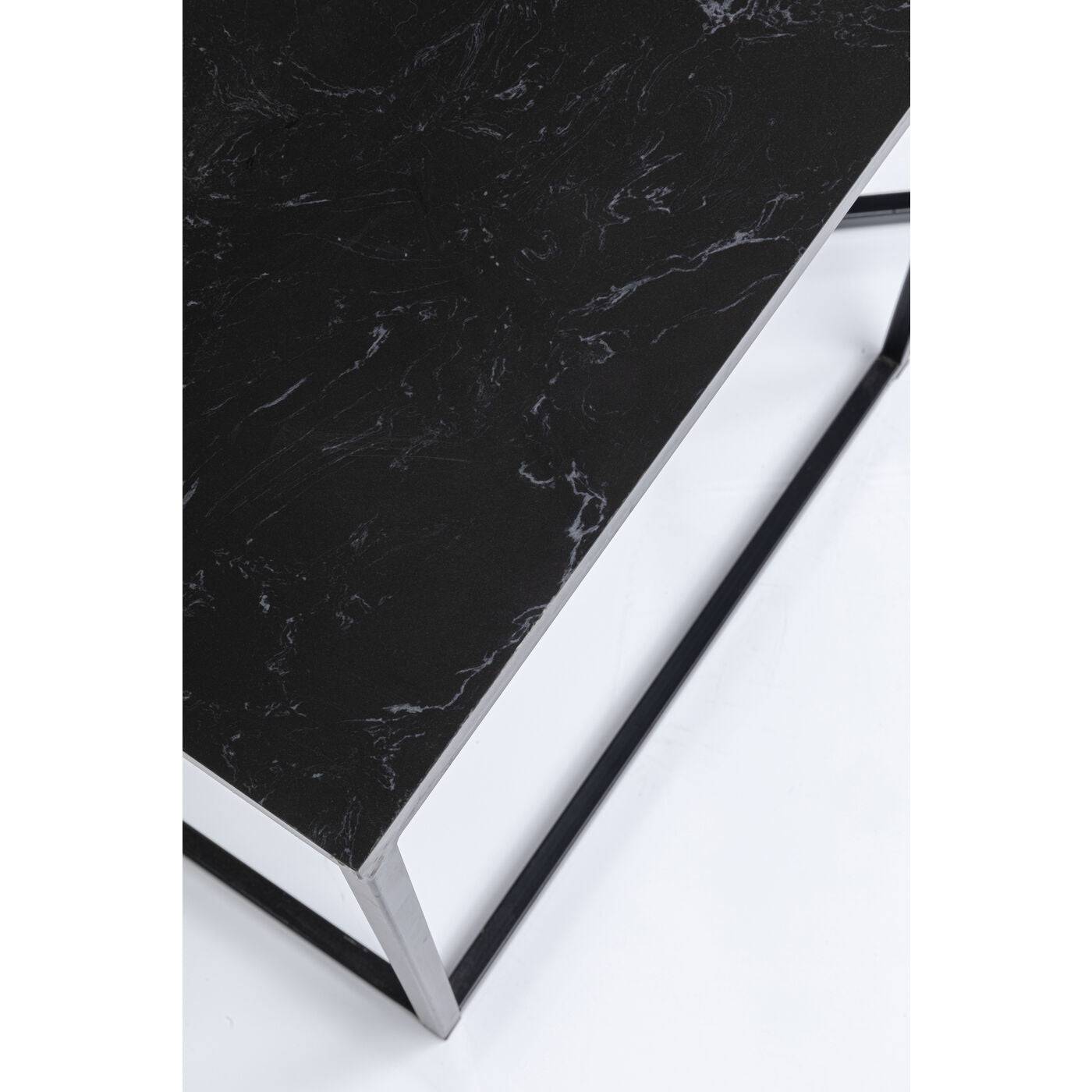 Side Table Key West Marble Black 3 Set - JULIA VENCE STORE