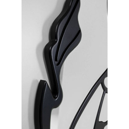 Wall Mirror Pieces Matt Black Ø100cm