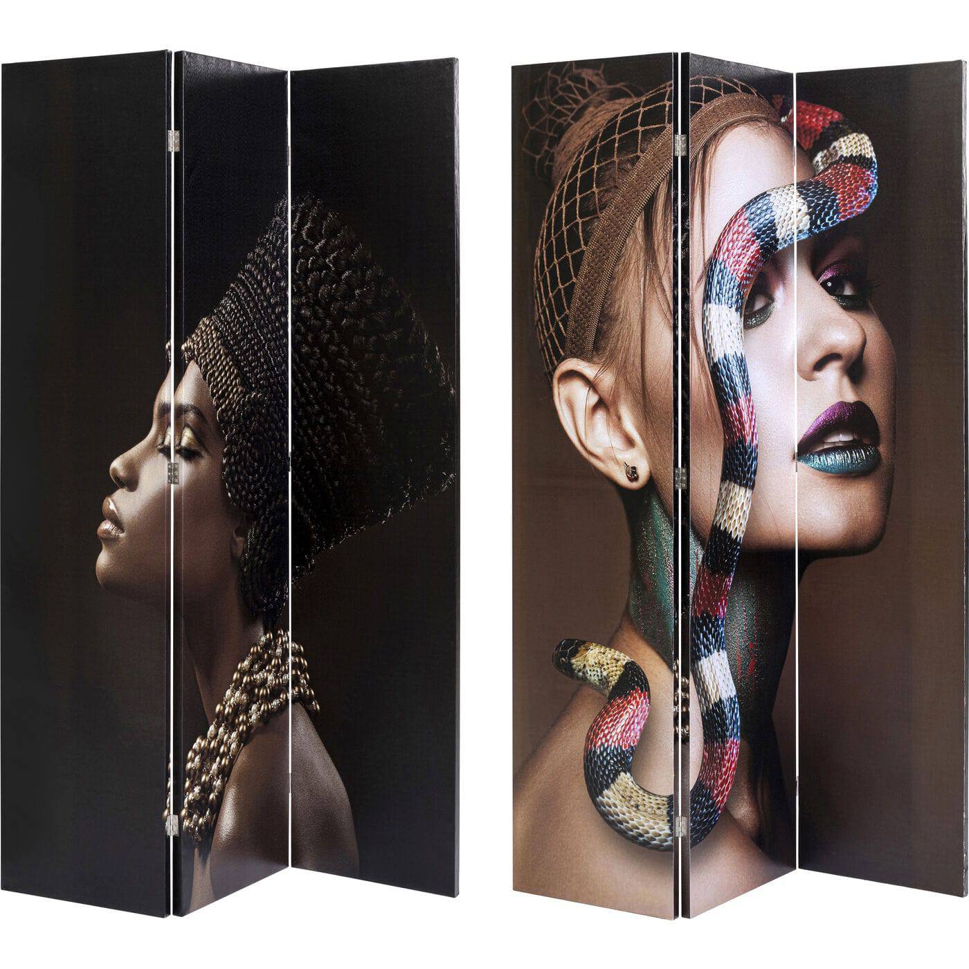 room divider royal headdress vs snake girl 120x180