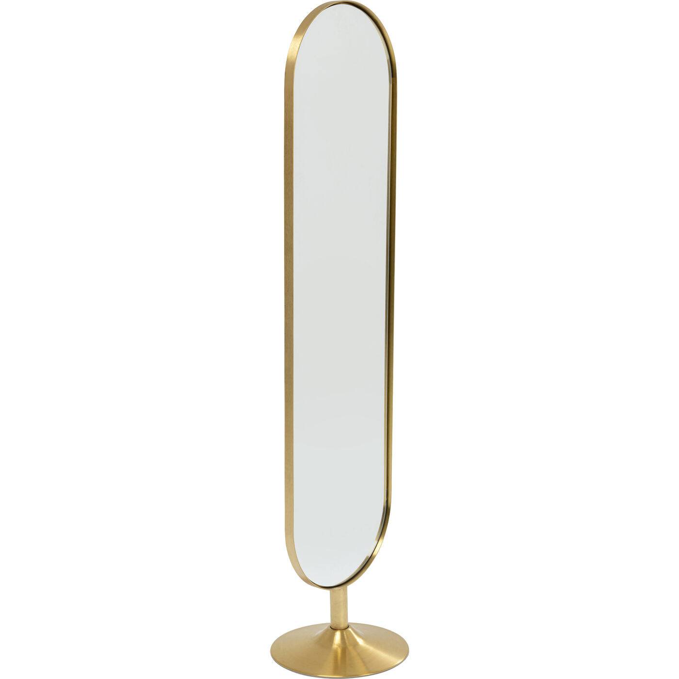 Floor Mirror Curve Brass 40x170cm