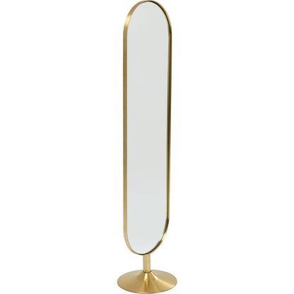 Floor Mirror Curve Brass 40x170cm