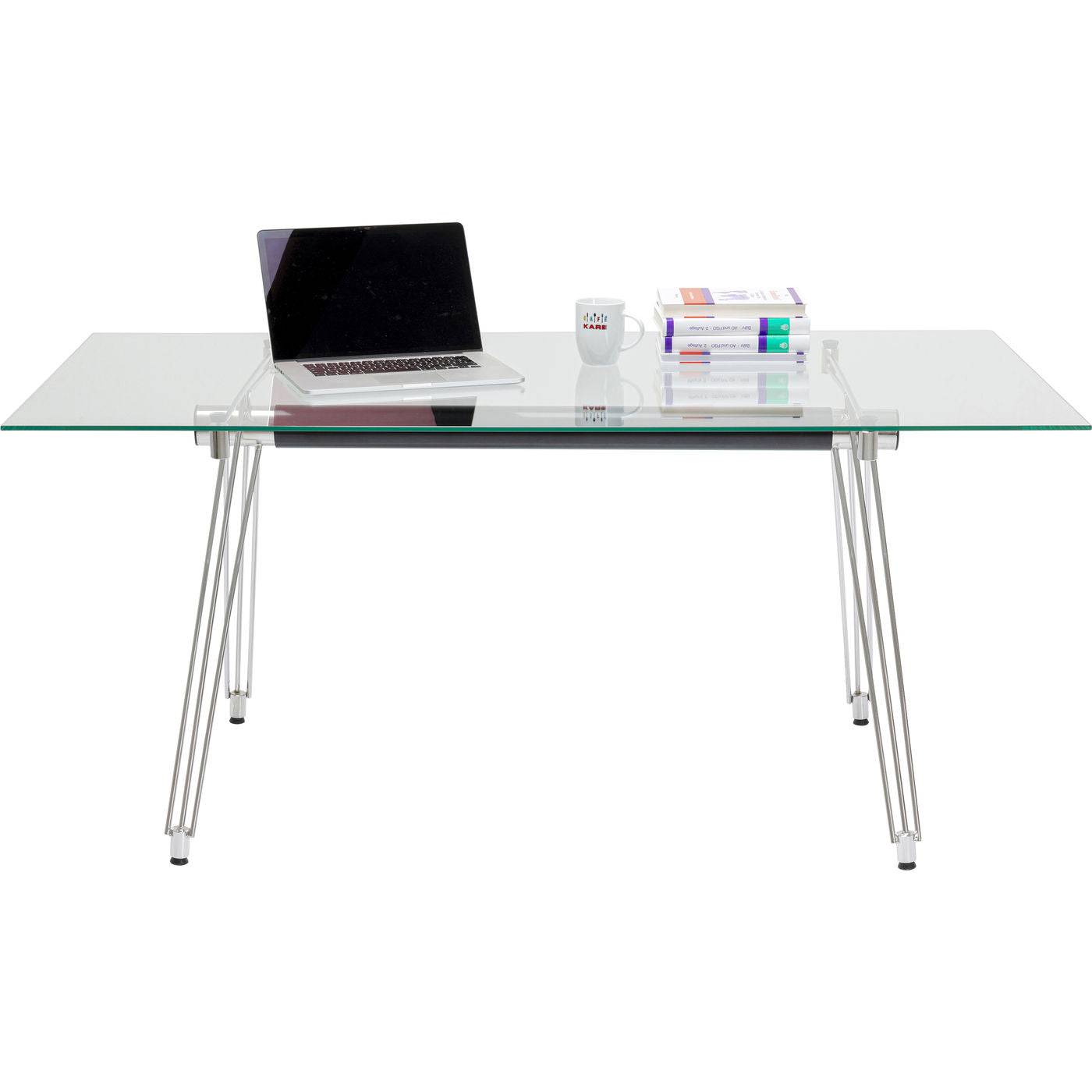 Table Officia Tempered Glass 160x80 cm - JULIA VENCE STORE