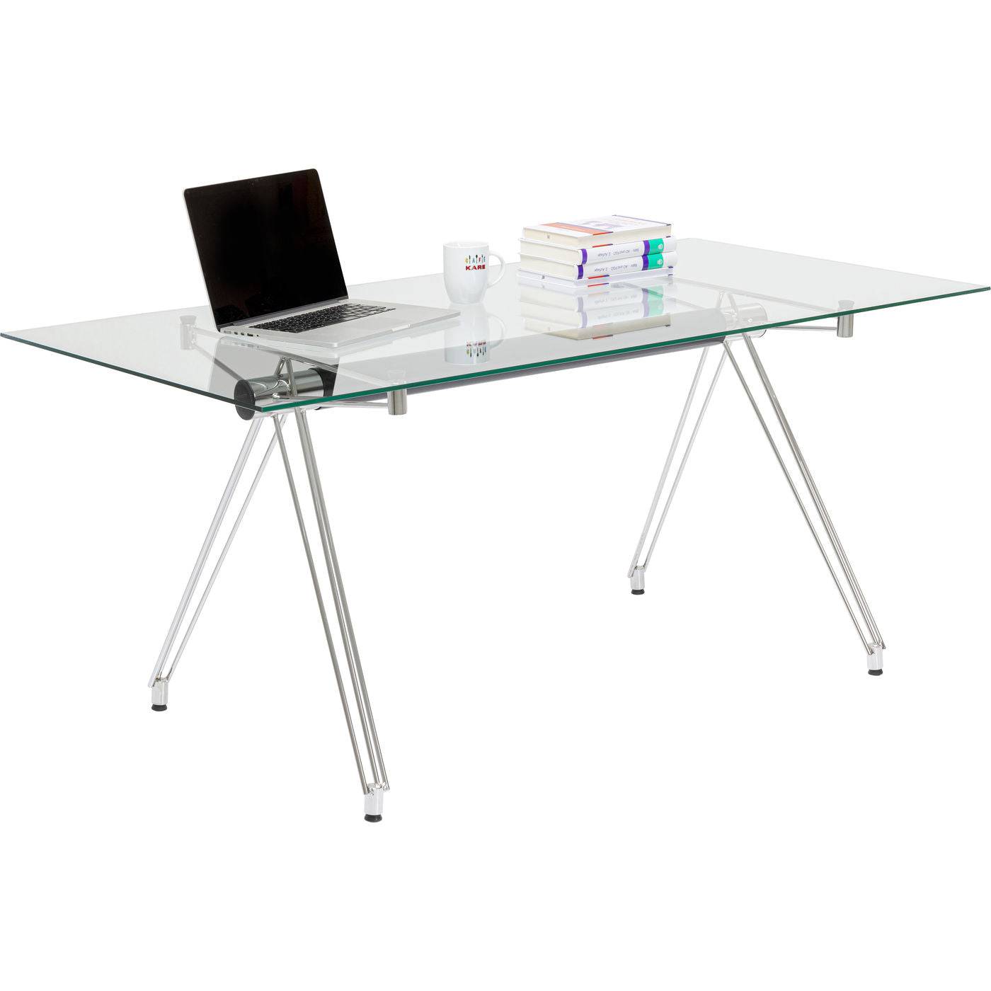 Table Officia Tempered Glass 160x80 cm - JULIA VENCE STORE