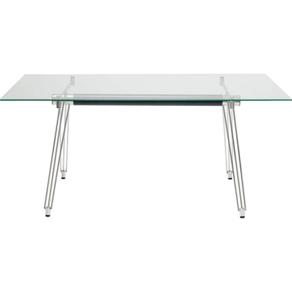 Table Officia Tempered Glass 160x80 cm - JULIA VENCE STORE