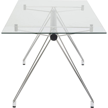 Table Officia Tempered Glass 160x80 cm - JULIA VENCE STORE