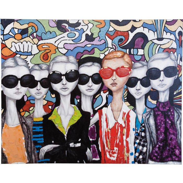 Acrylic Painting Sunglasses 120x150 - JULIA VENCE STORE