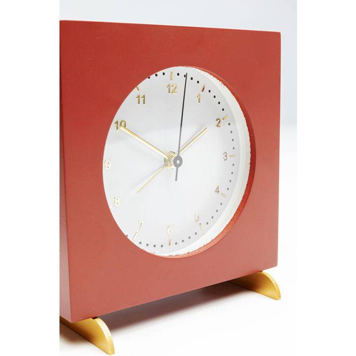 Alarm Clock Kian Red 12x13cm