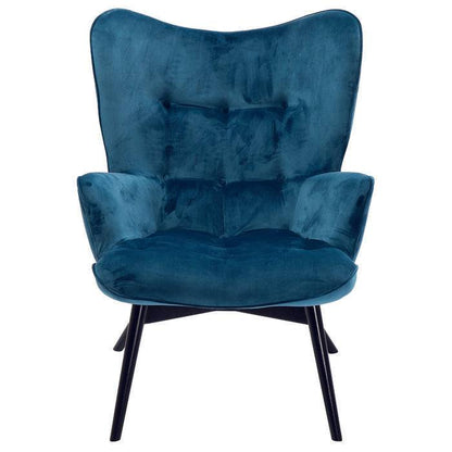 Bluegreen Velvet Armchair