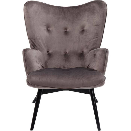 Grey Velvet Armchair