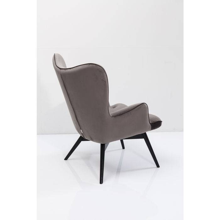 Grey Velvet Armchair